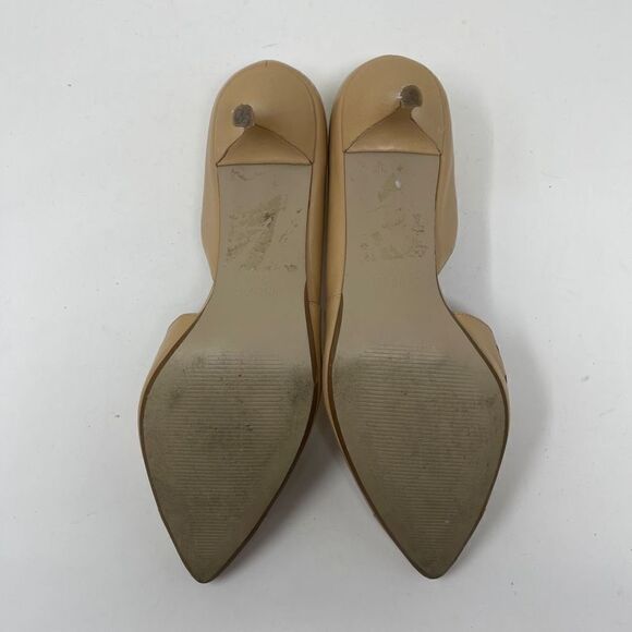 Nine West Women Megara Pointed Shoes D'orsay Courts Tan Size 9.5 - Picture 6 of 10